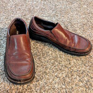 Merrell  Mens Loafers Shoes Moc Toe Casual Guru Redwood Leather Size 10.5